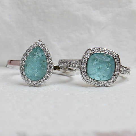 Aquamarine Murano Glass